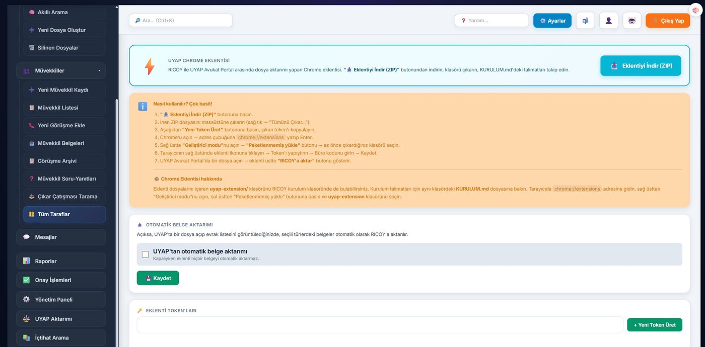 UYAP Chrome eklentisi